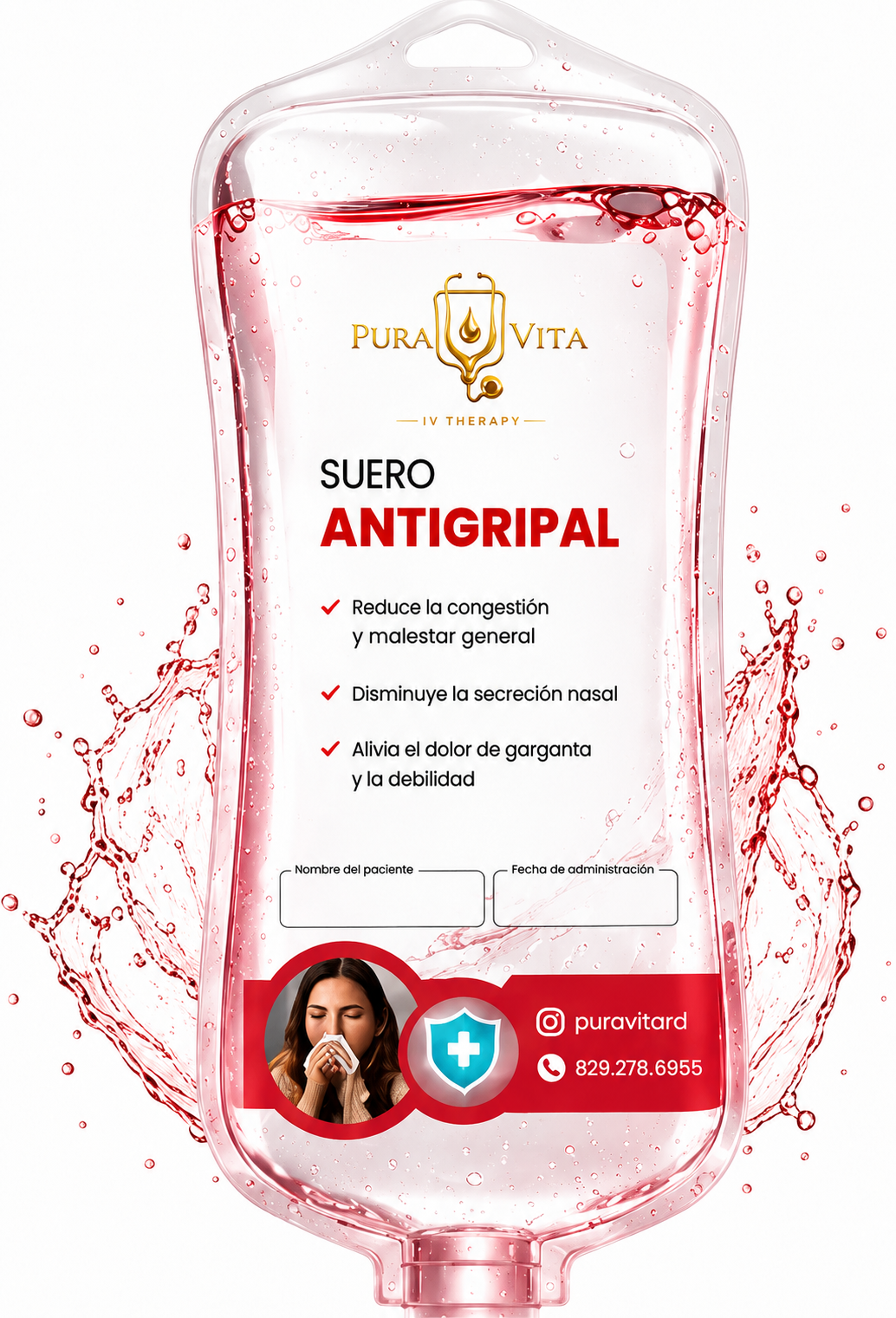Suero Antigripal — Pura Vita IV Therapy