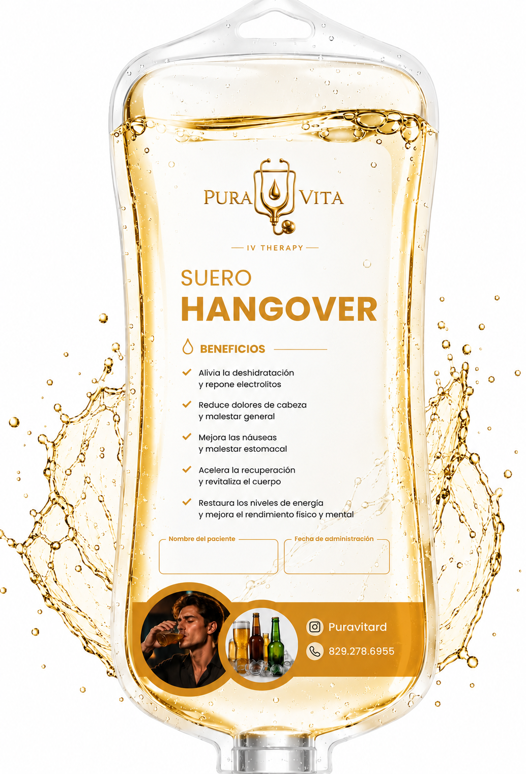 Suero Hangover — Pura Vita IV Therapy